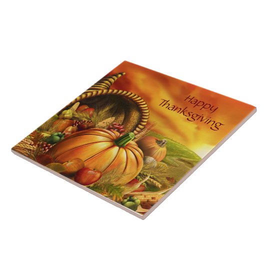 Happy Thanksgiving 2A Tile Tegeltje (Zijkant)