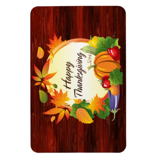 Happy Thanksgiving 5A Premium Magnet Magneet (Verticaal)