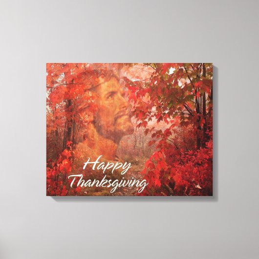 Happy Thanksgiving 9 Wrapped Canvas (Voorkant)
