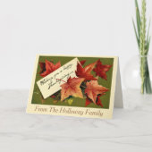 Happy Thanksgiving  aangepaste Thanksgiving Feestdagen Kaart (Voorkant)