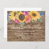 Happy Thanksgiving | Adres wijzigen (Voorkant / Achterkant)