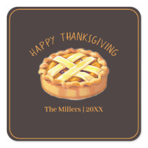 Happy Thanksgiving Apple Pie gepersonaliseerd