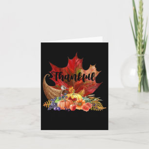 Happy Thanksgiving Autumn Herfst Maple laat Thankf Kaart