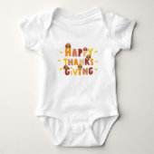 Happy Thanksgiving Baby Outfit Romper (Voorkant)