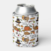 Happy Thanksgiving Beer/Soda Cooler (Blikje Voorkant)