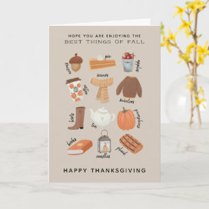 Happy Thanksgiving Best of Herfst Kaart