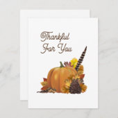 Happy Thanksgiving Blank Wenskaarten (Voorkant / Achterkant)