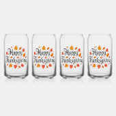 Happy Thanksgiving Blikvorm Glas (Voorkant)