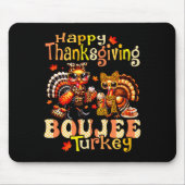 Happy Thanksgiving Boujee Turkey Leopard Boo-jee F Muismat (Voorkant)