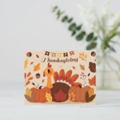 Happy Thanksgiving Briefkaart (Staand voorkant)