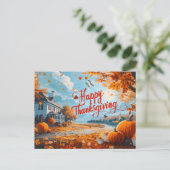 Happy Thanksgiving Briefkaart (Staand voorkant)
