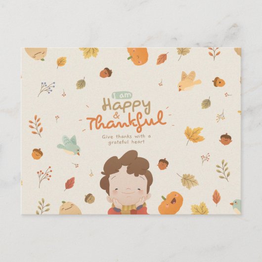 Happy Thanksgiving Briefkaart (Voorkant)