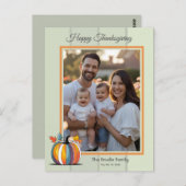 Happy Thanksgiving Briefkaart (Voorkant / Achterkant)