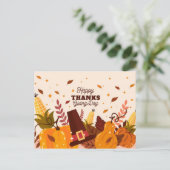 Happy Thanksgiving Briefkaart (Staand voorkant)