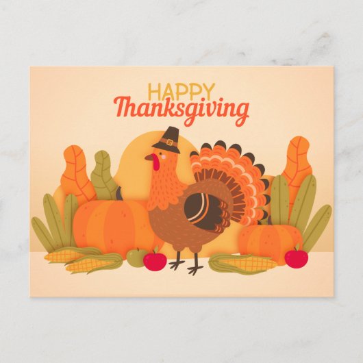 Happy Thanksgiving Briefkaart (Voorkant)