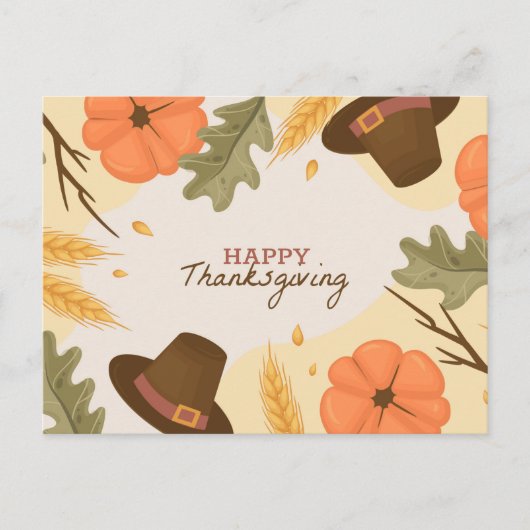 Happy Thanksgiving Briefkaart (Voorkant)