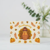 Happy Thanksgiving Briefkaart (Staand voorkant)