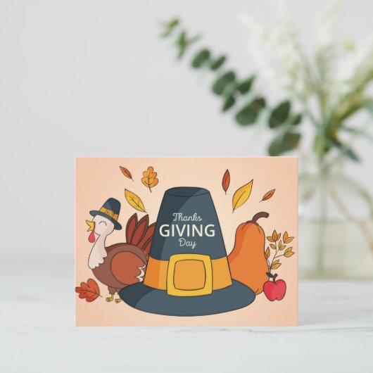 Happy Thanksgiving Briefkaart (Staand voorkant)