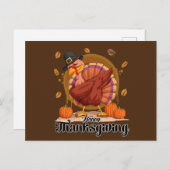 Happy Thanksgiving Briefkaart (Voorkant / Achterkant)