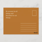 Happy Thanksgiving  Briefkaart (Achterkant)