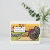 Happy Thanksgiving  Briefkaart (Staand voorkant)