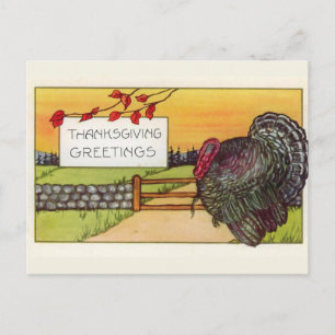 "Happy Thanksgiving" Briefkaart