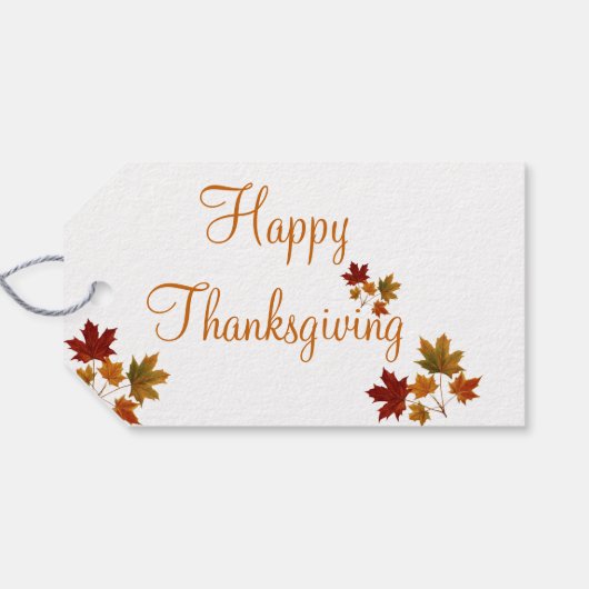 Happy Thanksgiving Cadeaulabel (Achterkant Horizontaal)