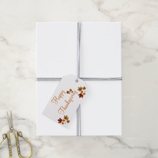 Happy Thanksgiving Cadeaulabel (Met Touw)