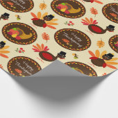 Happy Thanksgiving Cadeaupapier (Hoek)