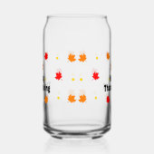 Happy Thanksgiving Can Glass Fall Drinkware Blikvorm Glas (Rechts)