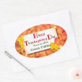 Happy Thanksgiving Classic Round Sticker (Envelop)