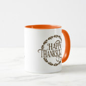 Happy Thanksgiving Coffee Mug (Devant droit)