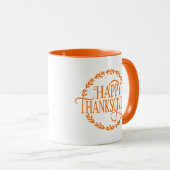 Happy Thanksgiving Coffee Mug (Devant droit)