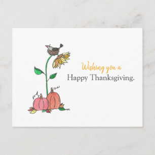 Happy Thanksgiving Crow Feestdagenkaart
