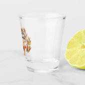 Happy Thanksgiving Cute Turkey Shot Glas (Rechts)