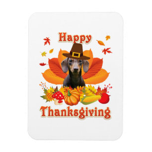 Happy Thanksgiving Dachshund Dog Eigenaar Pet Love Magneet