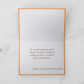 Happy Thanksgiving-dag - Aangepaste berichtnota Kaart (Binnen)