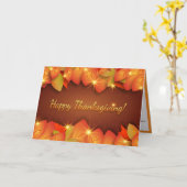 Happy Thanksgiving-dag - Aangepaste berichtnota Kaart (Gele Bloem)