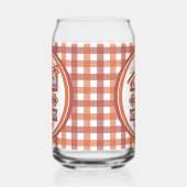 Happy Thanksgiving Dankbaar & Gezegend Retro Teken Blikvorm Glas (Links)