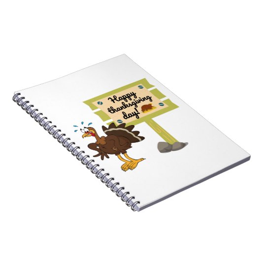 Happy Thanksgiving Day Funny Notitieboek (Rechterzijde)