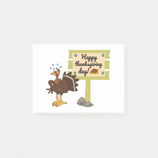 Happy Thanksgiving Day Funny Post-it® Notes (Voorkant)