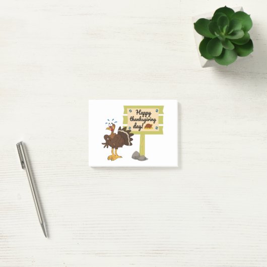 Happy Thanksgiving Day Funny Post-it® Notes (Kantoor)