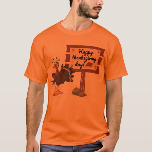 Happy Thanksgiving Day Funny T-shirt (Voorkant)