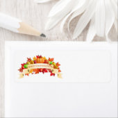 Happy Thanksgiving Day Greetings Etiket (Insitu)
