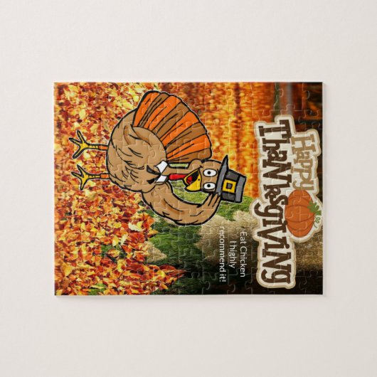 Happy Thanksgiving Day Jigzaag Puzzle Legpuzzel (Horizontaal)