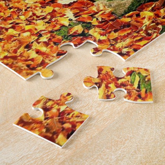Happy Thanksgiving Day Jigzaag Puzzle Legpuzzel (Zijkant)