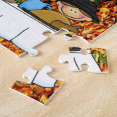 Happy Thanksgiving Day Jigzaag Puzzle Legpuzzel (Zijkant)