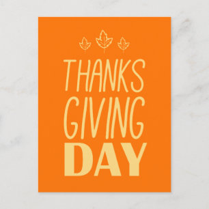 Happy Thanksgiving Day Leaves Autumn Feestdagenkaart