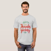 Happy Thanksgiving Day Quote T-shirt (Voorkant volledig)