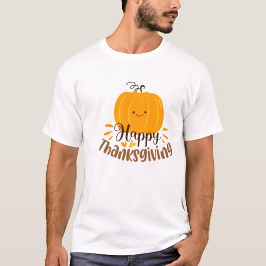 Happy Thanksgiving Day T-Shirt (Voorkant)